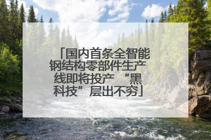 国内首条全智能钢结构零部件生产线即将投产 “黑科技”层出不穷