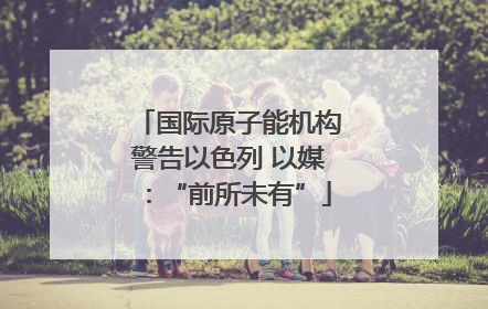 国际原子能机构警告以色列 以媒：“前所未有”