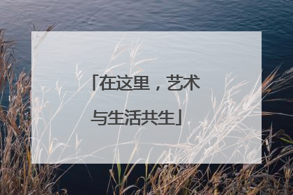 在这里，艺术与生活共生