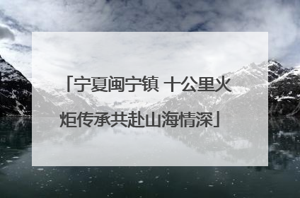 宁夏闽宁镇 十公里火炬传承共赴山海情深