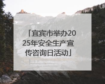 宜宾市举办2025年安全生产宣传咨询日活动
