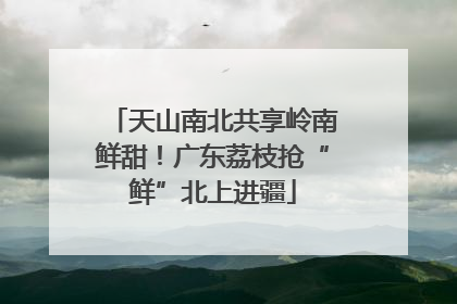 天山南北共享岭南鲜甜！广东荔枝抢“鲜”北上进疆