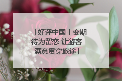 好评中国丨变期待为留恋 让游客满意贯穿旅途