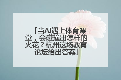 当AI遇上体育课堂，会碰撞出怎样的火花？杭州这场教育论坛给出答案