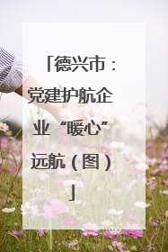 德兴市：党建护航企业“暖心”远航（图）