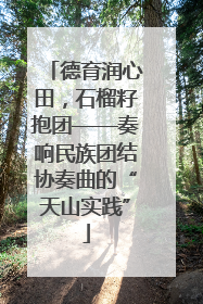 德育润心田，石榴籽抱团——奏响民族团结协奏曲的“天山实践”