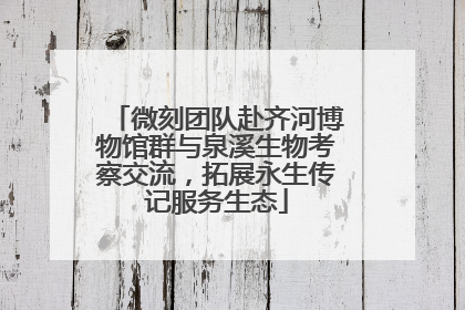 微刻团队赴齐河博物馆群与泉溪生物考察交流，拓展永生传记服务生态