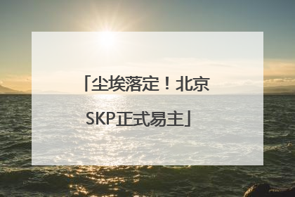 尘埃落定！北京SKP正式易主