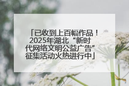 已收到上百幅作品！2025年湖北“新时代网络文明公益广告”征集活动火热进行中