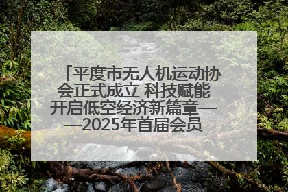 平度市无人机运动协会正式成立 科技赋能开启低空经济新篇章——2025年首届会员大会暨无人机应用发展论坛成功举办