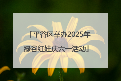 平谷区举办2025年绿谷红娃庆六一活动