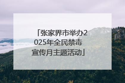 张家界市举办2025年全民禁毒宣传月主题活动