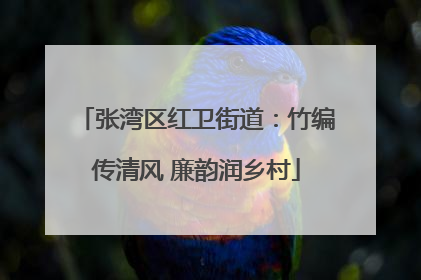 张湾区红卫街道：竹编传清风 廉韵润乡村