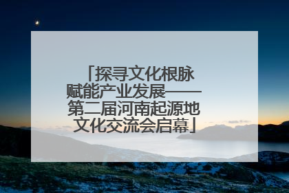 探寻文化根脉 赋能产业发展——第二届河南起源地文化交流会启幕
