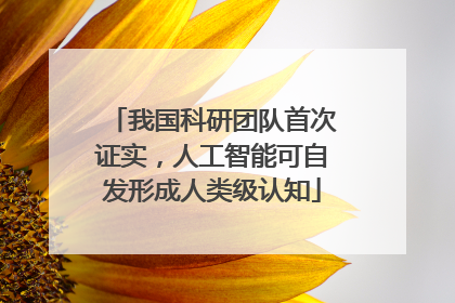 我国科研团队首次证实，人工智能可自发形成人类级认知
