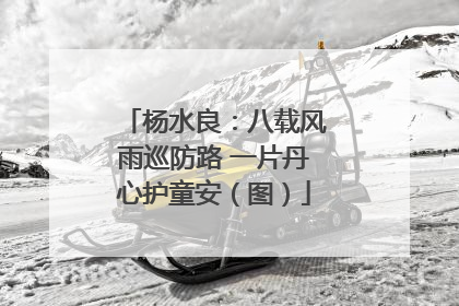 杨水良：八载风雨巡防路 一片丹心护童安（图）