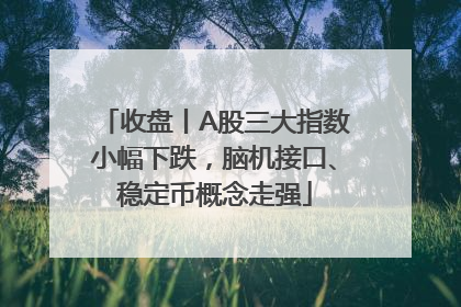 收盘丨A股三大指数小幅下跌，脑机接口、稳定币概念走强