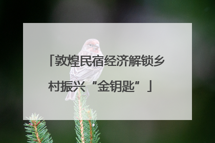 敦煌民宿经济解锁乡村振兴“金钥匙”