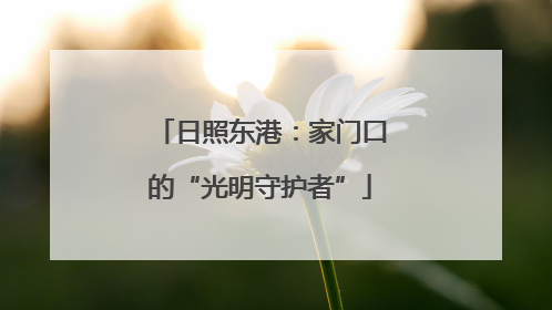 日照东港：家门口的“光明守护者”