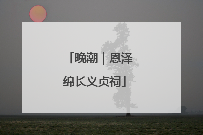 晚潮｜恩泽绵长义贞祠