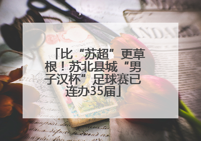 比“苏超”更草根！苏北县城“男子汉杯”足球赛已连办35届