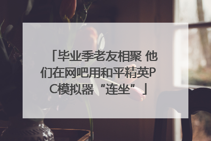 毕业季老友相聚 他们在网吧用和平精英PC模拟器“连坐”