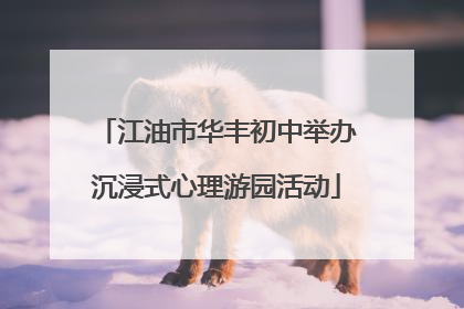 江油市华丰初中举办沉浸式心理游园活动