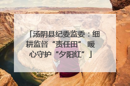 汤阴县纪委监委：细耕监督“责任田” 暖心守护“夕阳红”