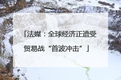 法媒：全球经济正遭受贸易战“首波冲击”