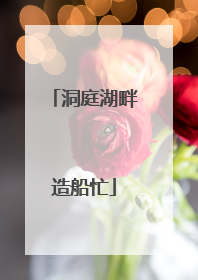 洞庭湖畔造船忙