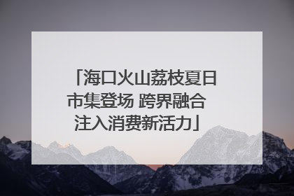 海口火山荔枝夏日市集登场 跨界融合注入消费新活力