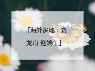 海外多地：赛龙舟 迎端午