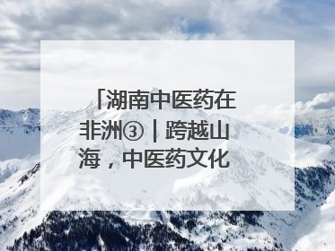 湖南中医药在非洲③｜跨越山海，中医药文化浸润非洲