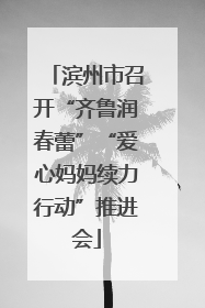 滨州市召开“齐鲁润春蕾”“爱心妈妈续力行动”推进会