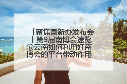 聚焦国新办发布会丨第9届南博会速览⑥云南如何利用好南博会的平台带动作用，深化与南亚国家的交流与合作？