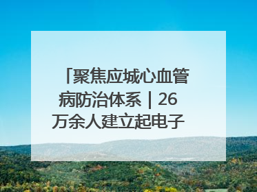 聚焦应城心血管病防治体系｜26万余人建立起电子健康档案