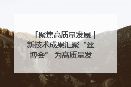 聚焦高质量发展｜新技术成果汇聚“丝博会” 为高质量发展注入新动能