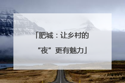 肥城：让乡村的“夜”更有魅力