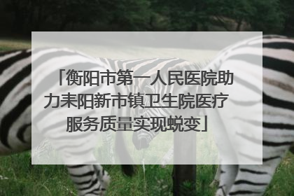 衡阳市第一人民医院助力耒阳新市镇卫生院医疗服务质量实现蜕变