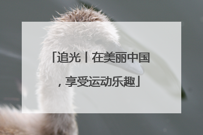 追光丨在美丽中国，享受运动乐趣
