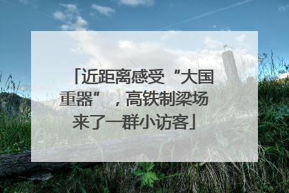 近距离感受“大国重器”，高铁制梁场来了一群小访客