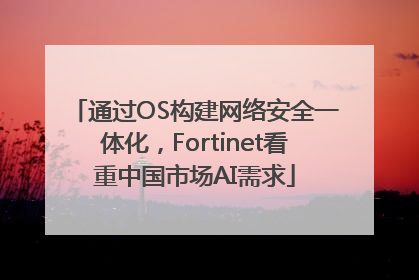 通过OS构建网络安全一体化，Fortinet看重中国市场AI需求