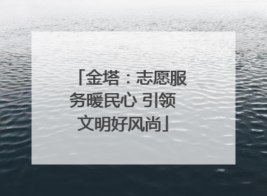金塔：志愿服务暖民心 引领文明好风尚