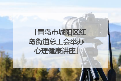青岛市城阳区红岛街道总工会举办心理健康讲座