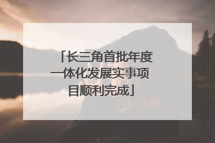 长三角首批年度一体化发展实事项目顺利完成