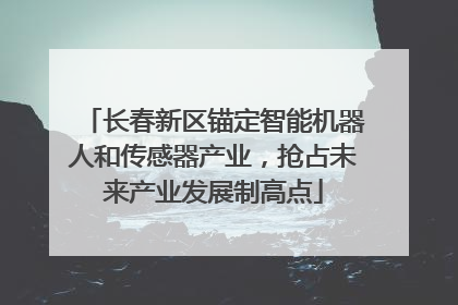 长春新区锚定智能机器人和传感器产业，抢占未来产业发展制高点
