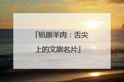 镇原羊肉：舌尖上的文旅名片