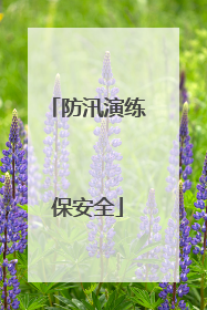 防汛演练保安全
