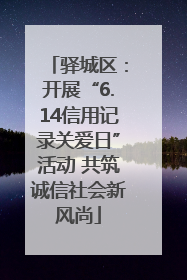 驿城区：开展“6.14信用记录关爱日”活动 共筑诚信社会新风尚