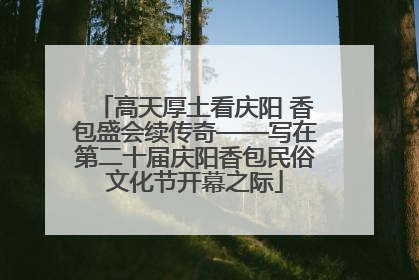 高天厚土看庆阳 香包盛会续传奇——写在第二十届庆阳香包民俗文化节开幕之际